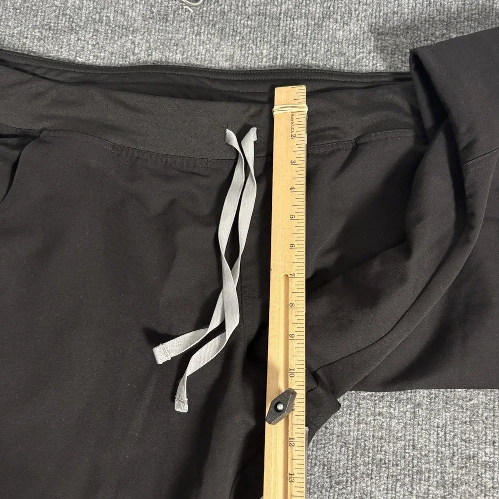 FIGS Scrub Pants Mens 2XL Black Technical Collection Drawstring Cargo‎ T21004